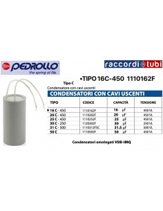 KONDENSATOR 16 mF 450V MIT AUSGEHENDEN KABELN