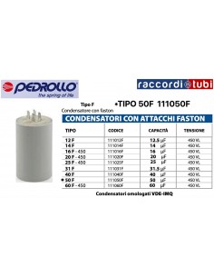 KONDENSATOR 50 mF 450V FASTON-ANSCHLÜSSE