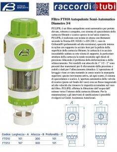 ACQUABREVETTI PULIFIL 3/4 HALBAUTOMATISCHER FILTER