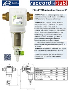 FILTRO ACQUABREVETTI BRAVO 2 1" SELBSTREINIGENDER...