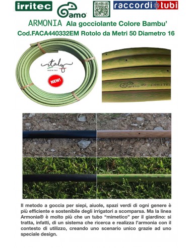 ALA GOCCIOLANTE IRRITEC BAMBU' MT.50