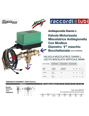 ANTILEGIONELLENMISCHER DIAMIX 1" MMM DIAMIXPCL...