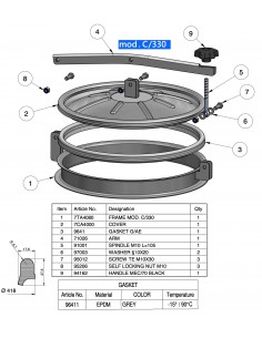 EDELSTAHL-INSPEKTIONSTÜR FÜR TANKS MOD.C330 2