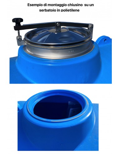 EDELSTAHL-INSPEKTIONSTÜR FÜR TANKS MOD.C330