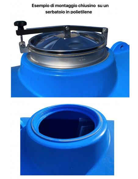 EDELSTAHL-INSPEKTIONSTÜR FÜR TANKS MOD.C330