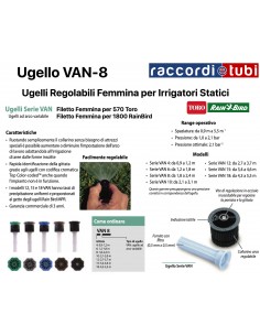 UGELLO FEMMINA 8-VAN 0-360° RAIN BIRD-TORO