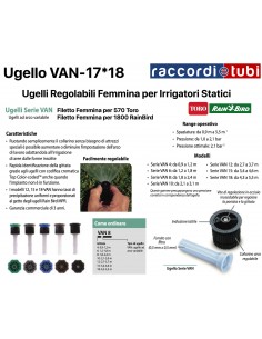 UGELLO FEMMINA 18-VAN 0-360° TORO-RAIN B