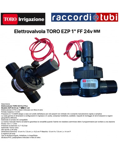 ELETTROVALVOLA TORO DIAMETRO 1" MM EZP-02-54