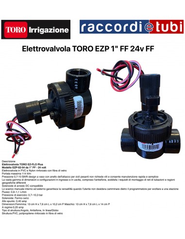 ELETTROVALVOLA TORO DIAMETRO 1" FF EZP-03-54