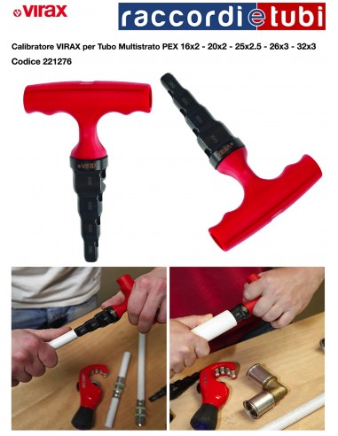 VIRAX KALIBRIERER 16X2-20X2-25x2,5-26X3-32X3...