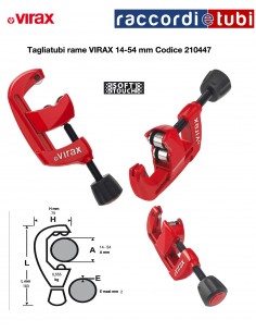 TAGLIATUBI VIRAX PER RAME da mm.14 a mm.54 mm. Codice...