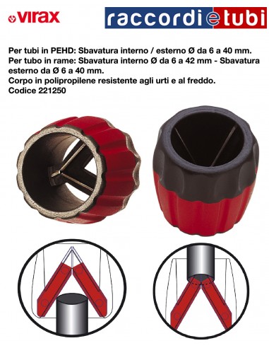 FASERENTFERNER FASSUNG VIRAX von 6 bis 40 mm...