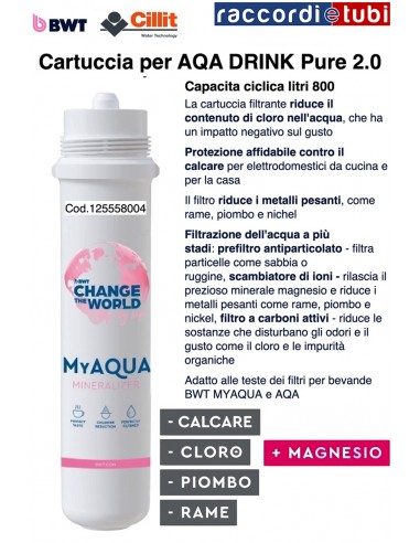 CARTUCCIA BWT MYAQUA MINERALIZER 125558004 per...