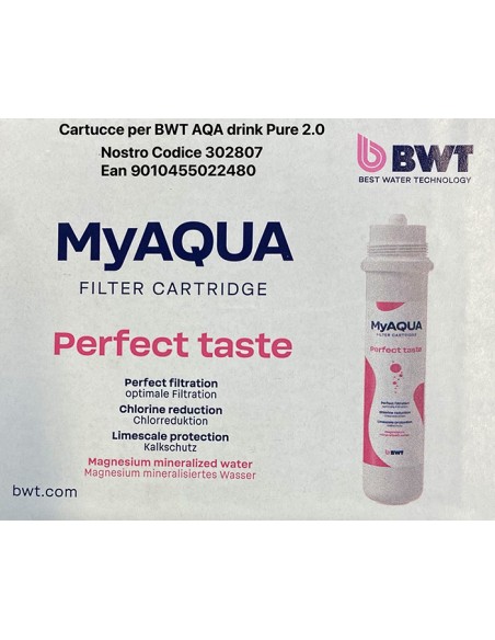 CARTUCCIA BWT MYAQUA MINERALIZER 125558004 per AQA drik Pure 2.0