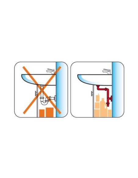 SIFONE LIRA SALVASPAZIO DA LAVABO DIAMETRO 1.1/4X32/40  A1115.01