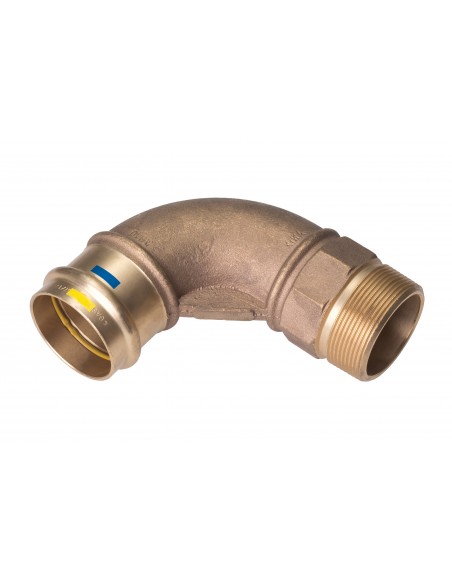 GOMITO MASCHIO IN BRONZO A PRESSARE 22X3/4