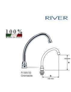 BOCCA EROGAZIONE A SNODO DA PIANO RIVER R.590/33