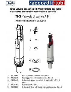TECE VALVOLA DI SCARICO NEW 9820561