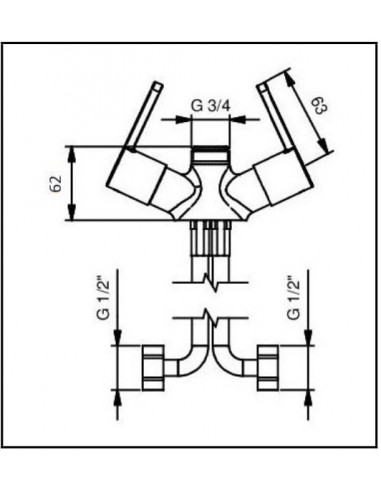 MISCELATORE MONOFORO A DISCO CERAMICO IDRAL...