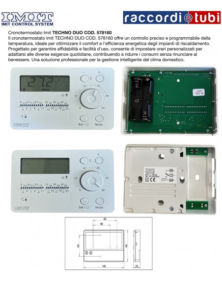 CRONOTERMOSTAT IMIT TECHNO DUO 578160