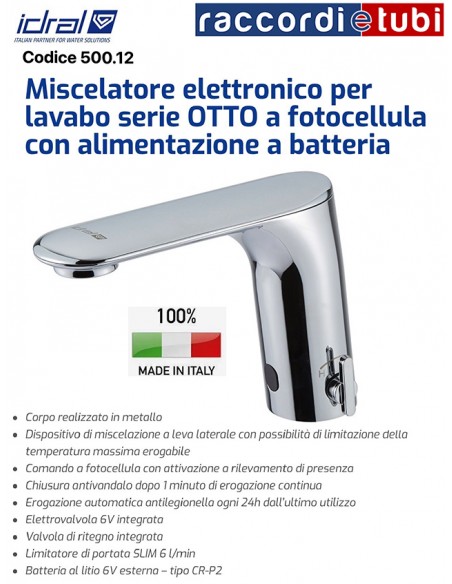 ELEKTRONISCHER MISCHER IDRAL 500.12 SERIE OTTO MIT BATTERIE