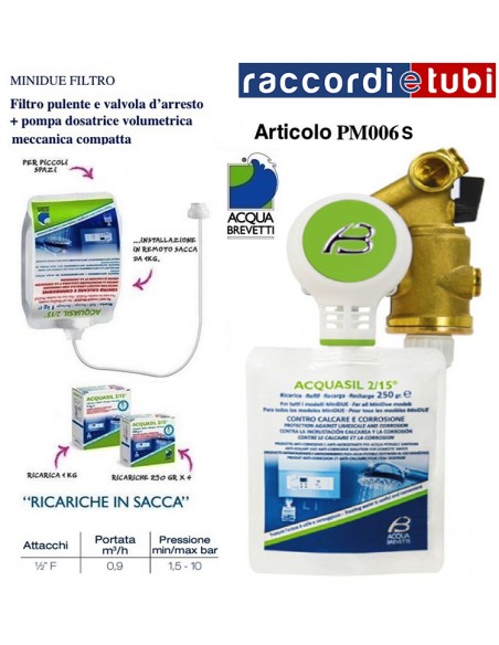FLÜSSIG-POLYPHOSPHAT-DOSIERVORRICHTUNG MINIDUE PM006 WASSER PATENTE