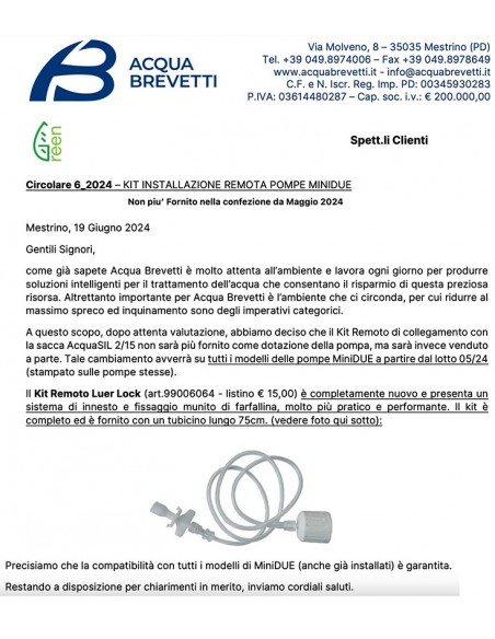 FLÜSSIG-POLYPHOSPHAT-DOSIERVORRICHTUNG MINIDUE PM006 WASSER PATENTE
