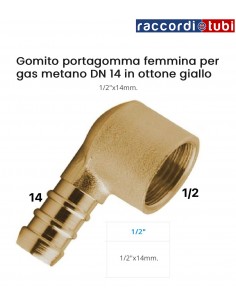 PORTAGOMMA OTTONE CURVO F.1/2 METANO