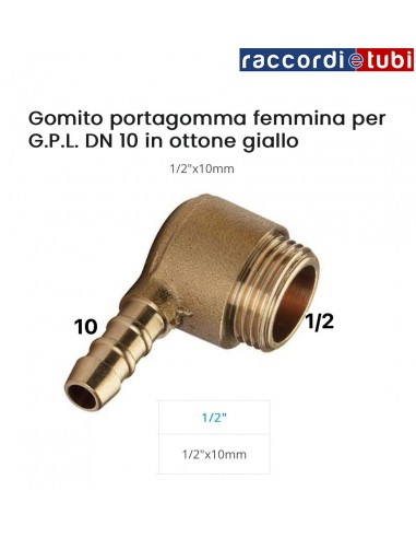 PORTAGOMMA OTTONE CURVO F.1/2 GPL