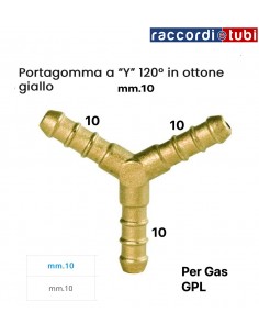 PORTAGOMMA  OTTONE A TRE VIE PER GPL