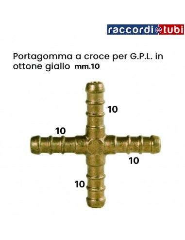 PORTAGOMMA  OTTONE QUATTRO VIE GPL
