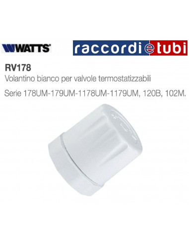VOLANTINO BIANCO PER VALVOLE WATTS COD.RV178