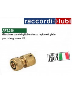 RACCORDO ATTACCO RAPIDO IN OTTONE 12/15