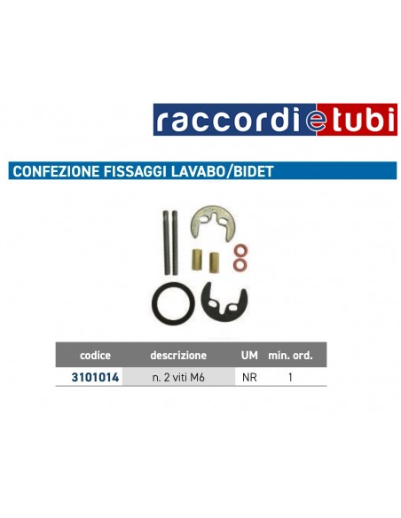 CONFEZIONE FISSAGGI LAVABO*BIDET