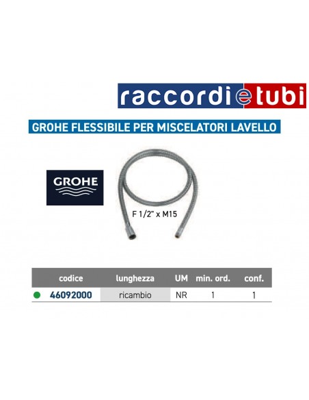 FLESSIBILE GROHE PER LADYLUX-EUROWING-EUROPLUS 46092000