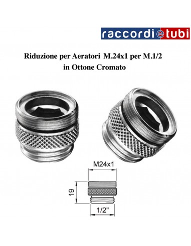 RIDUZIONE x AERATORE M1/2''-M24x1