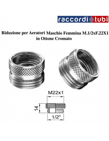REDUKTION für BELÜFTER M1/2''-F22x1