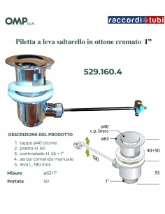 PILETTA TAPPO SALTERELLO D.1''x63mm