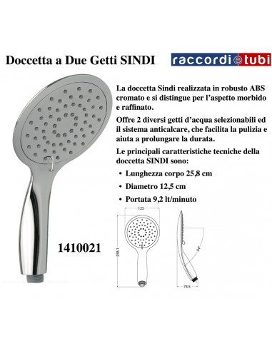 SINDI DUSCHBRAUSE MIT ZWEI STRAHLEN AUS...