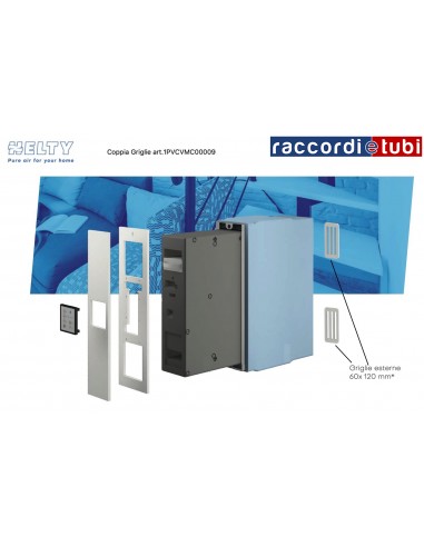 HELTY GRIGLIE ESTERNE 60X120 CONFEZIONE 1 COPPIA