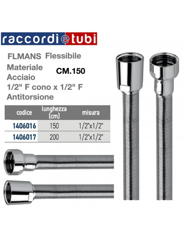 DUSCHSCHLAUCH CM.150 AUS EDELSTAHL ANTIDREHUNG...