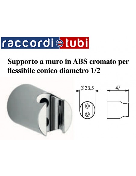 FESTE WANDHALTERUNG AUS ABS FÜR 1/2" SCHLAUCH
