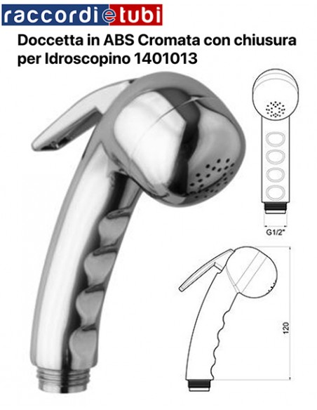 DOCCETTA  IN ABS SPRAY CROMATA CON CHIUSURA 1401013