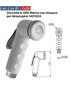 WEIßE ABS SPRÜHDUSCHE MIT VERSCHLUSS 1401024