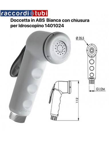 DOCCETTA IN ABS SPRAY BIANCA CON CHIUSURA 1401024