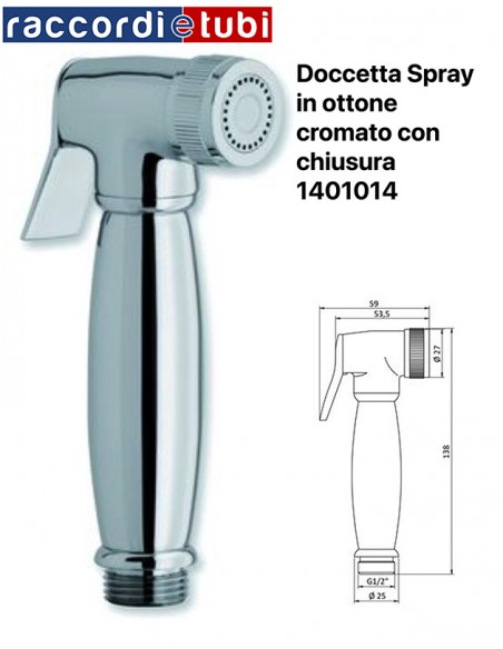 SCHWERER MESSING SPRAY DUSCHKOPF SPRAY FÜR BIDETDUSCHE 1401014