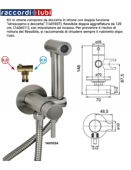 EINBAU-SPÜLSET MIT BRAUSE 1401034