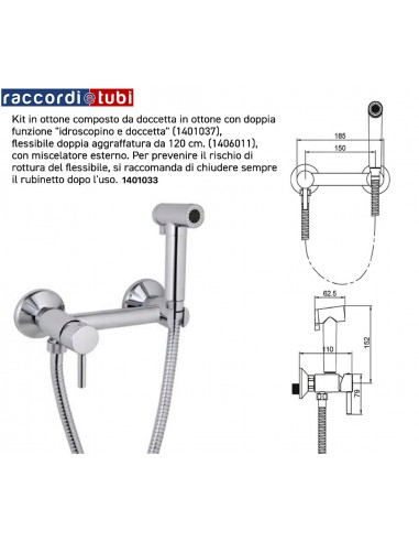 IDROSCOPINO KIT MISCELATORE ESTERNO CON...