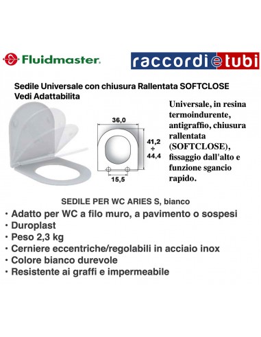 SEDILE UNIVERSALE ARES TERMOINDURENTE