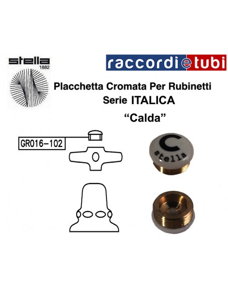 STERNPLÄTTCHEN SERIE ITALICA "WARM" ORIGINALES STERN